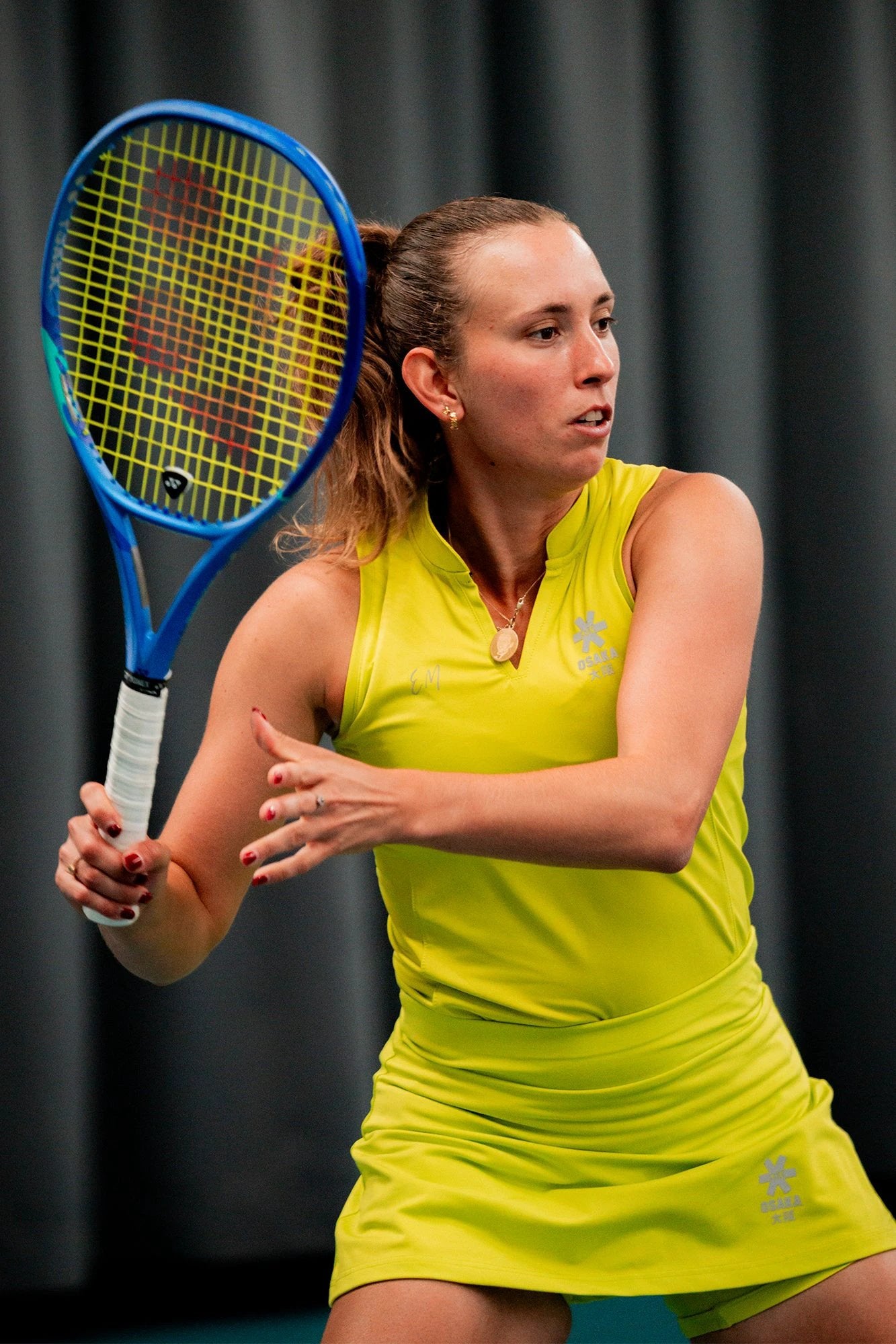osaka-women-court-tank-top-canotta-sportiva-donna-acid-lime image 2