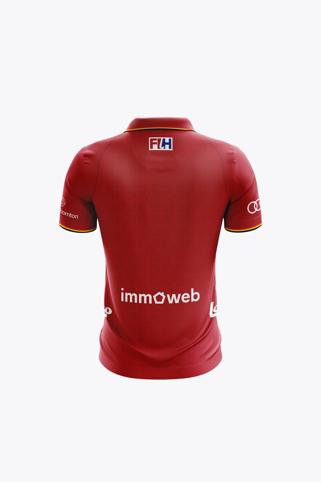 osaka-official-belgium-kids-polo-jersey-kbhb-red image 2