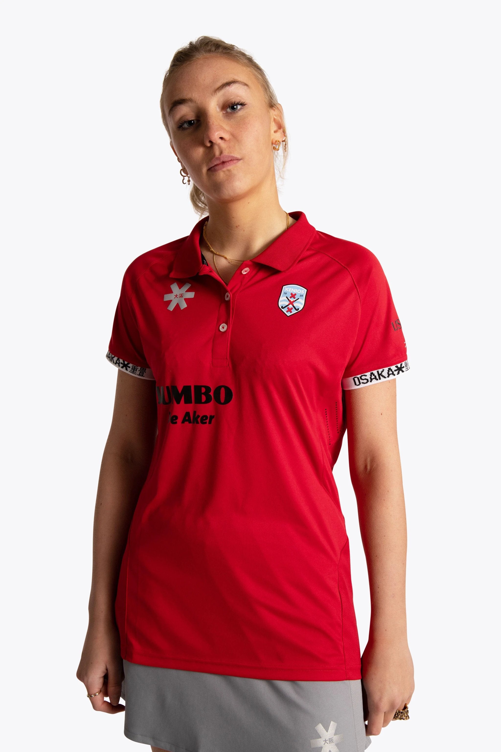 osaka-xenios-polo-donna-rossa-polo-jersey-hockey image 3