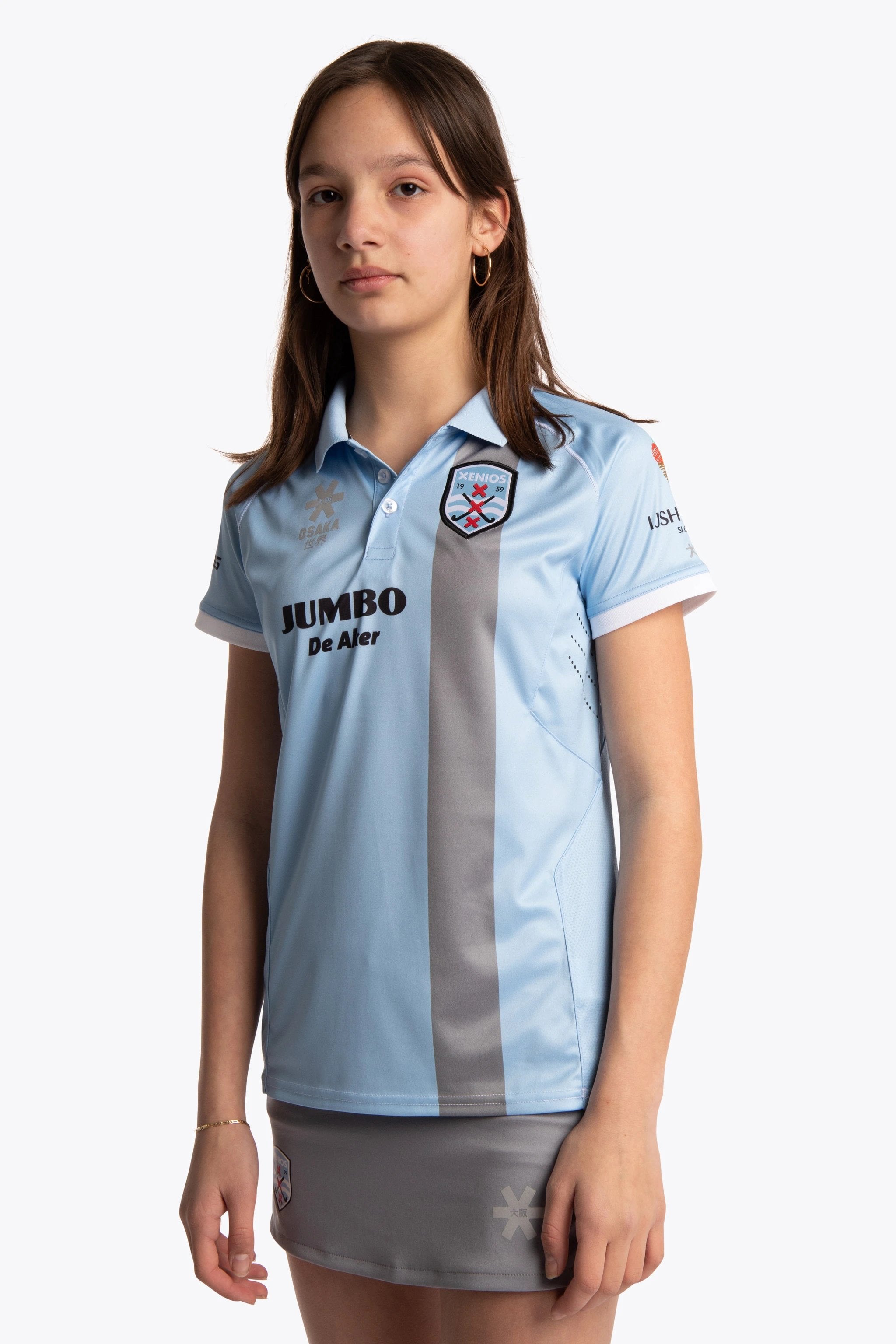 osaka-deshi-polo-jersey-bambino-xenios-azzurro-grigio image 4
