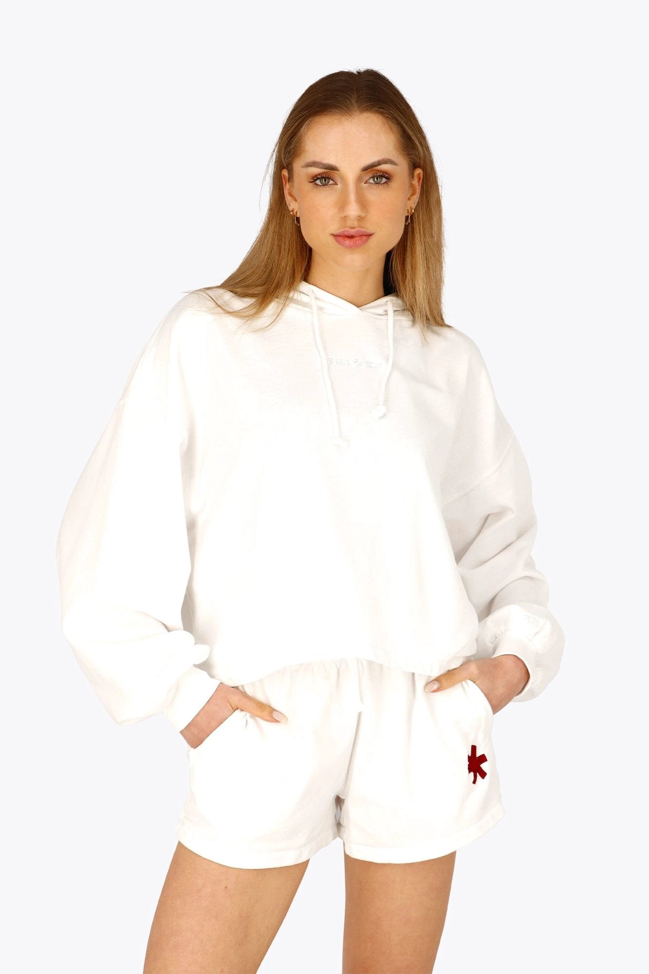 osaka-felpa-cropped-hoodie-donna-bianca image 2