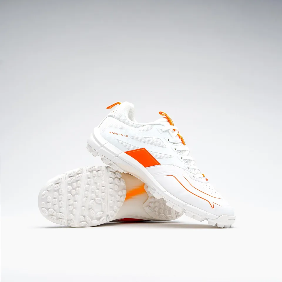 grays-stealth-junior-scarpa-da-hockey-prato-bianca-arancione image 1