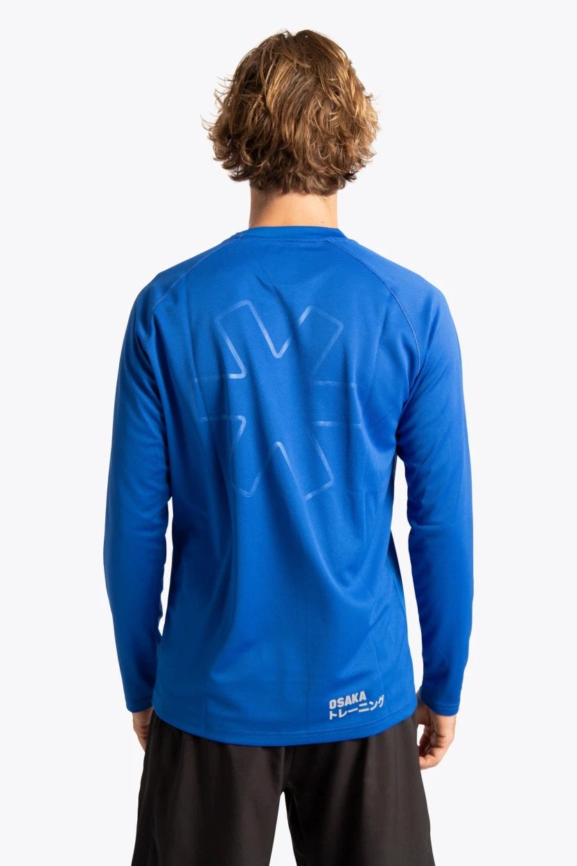 osaka-training-tee-uomo-maniche-lunghe-royal-blue image 4