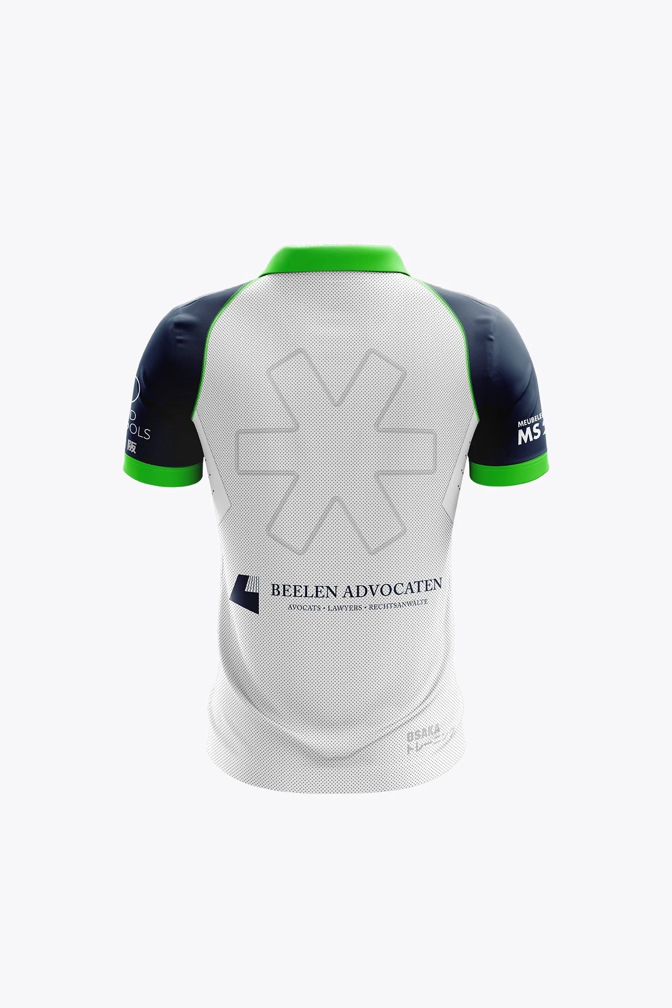 osaka-hoegaarden-polo-bambino-navy-green-white image 2