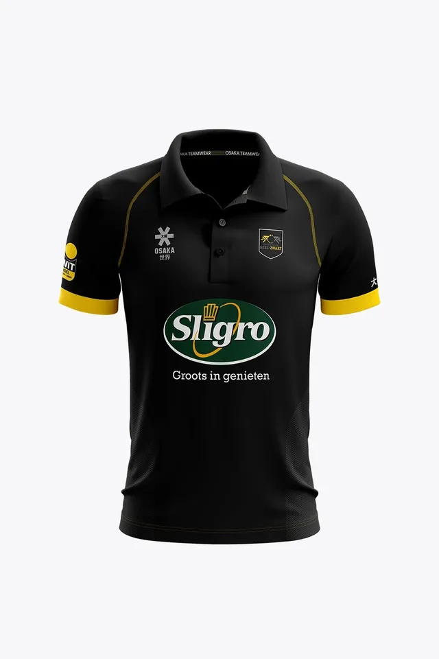 osaka-geel-zwart-polo-jersey-uomo-black image 1
