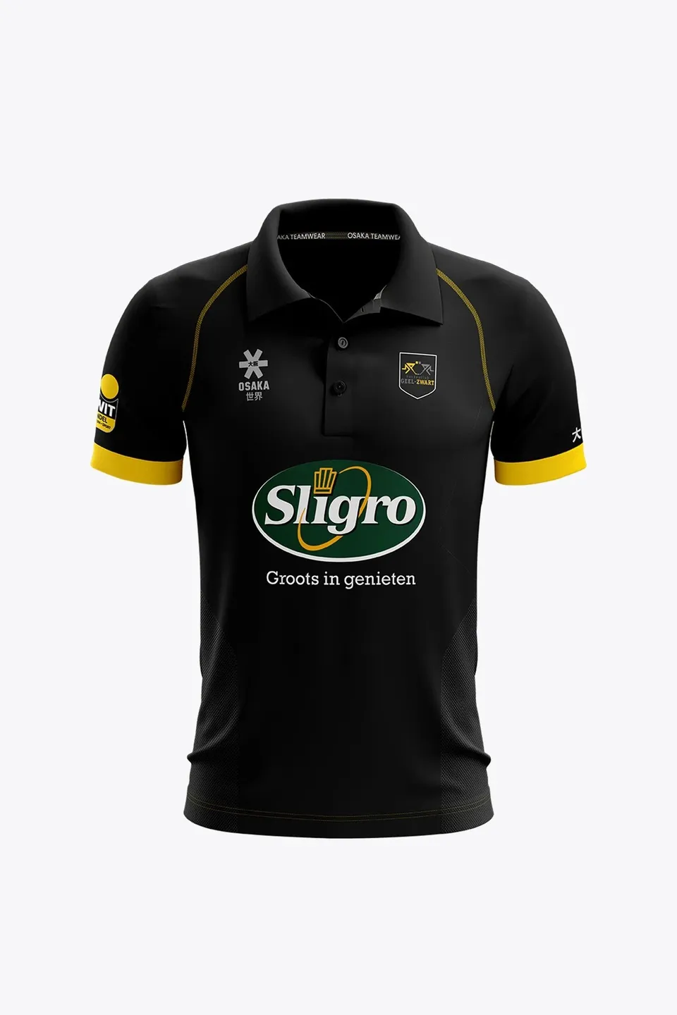 osaka-geel-zwart-polo-jersey-uomo-black image 1