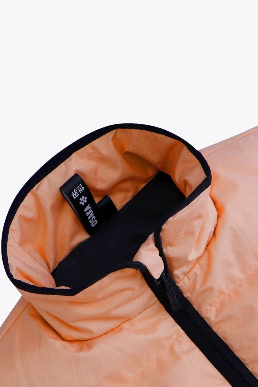 osaka-women-padded-gilet-peach-smanicato-imbottito-donna image 5