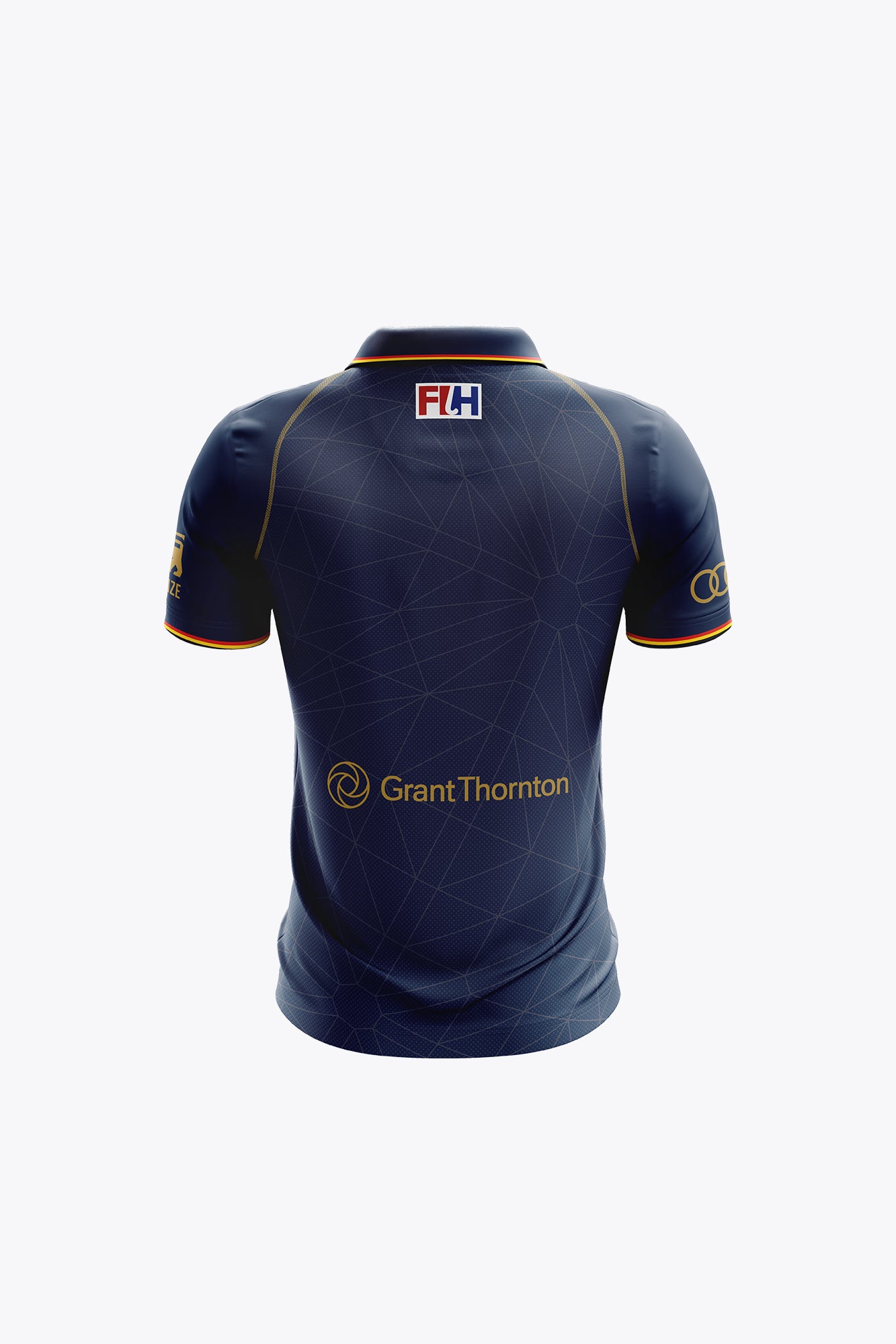 official-belgium-kids-polo-jersey-2026-navy-polo-bambino-belgio-hockey image 2