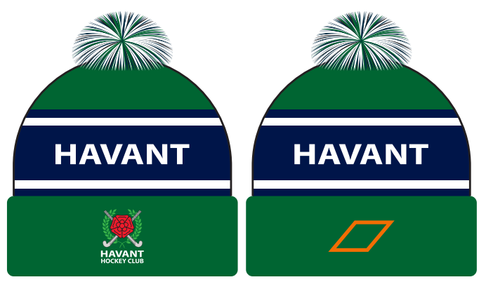 grays-havant-hc-cappello-con-pon-pon-verde-navy-adulto image 1