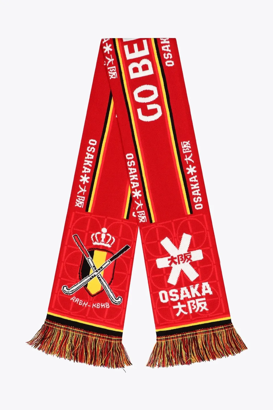 osaka-sciarpa-tifoso-ufficiale-belgio-kbhb-rossa image 1