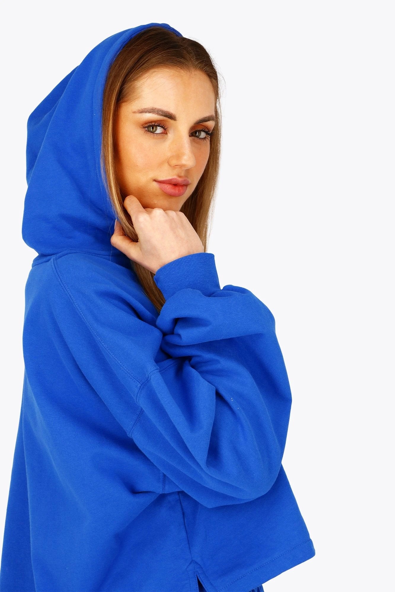 osaka-donna-hoodie-cropped-princess-blue-felpa-corta image 8