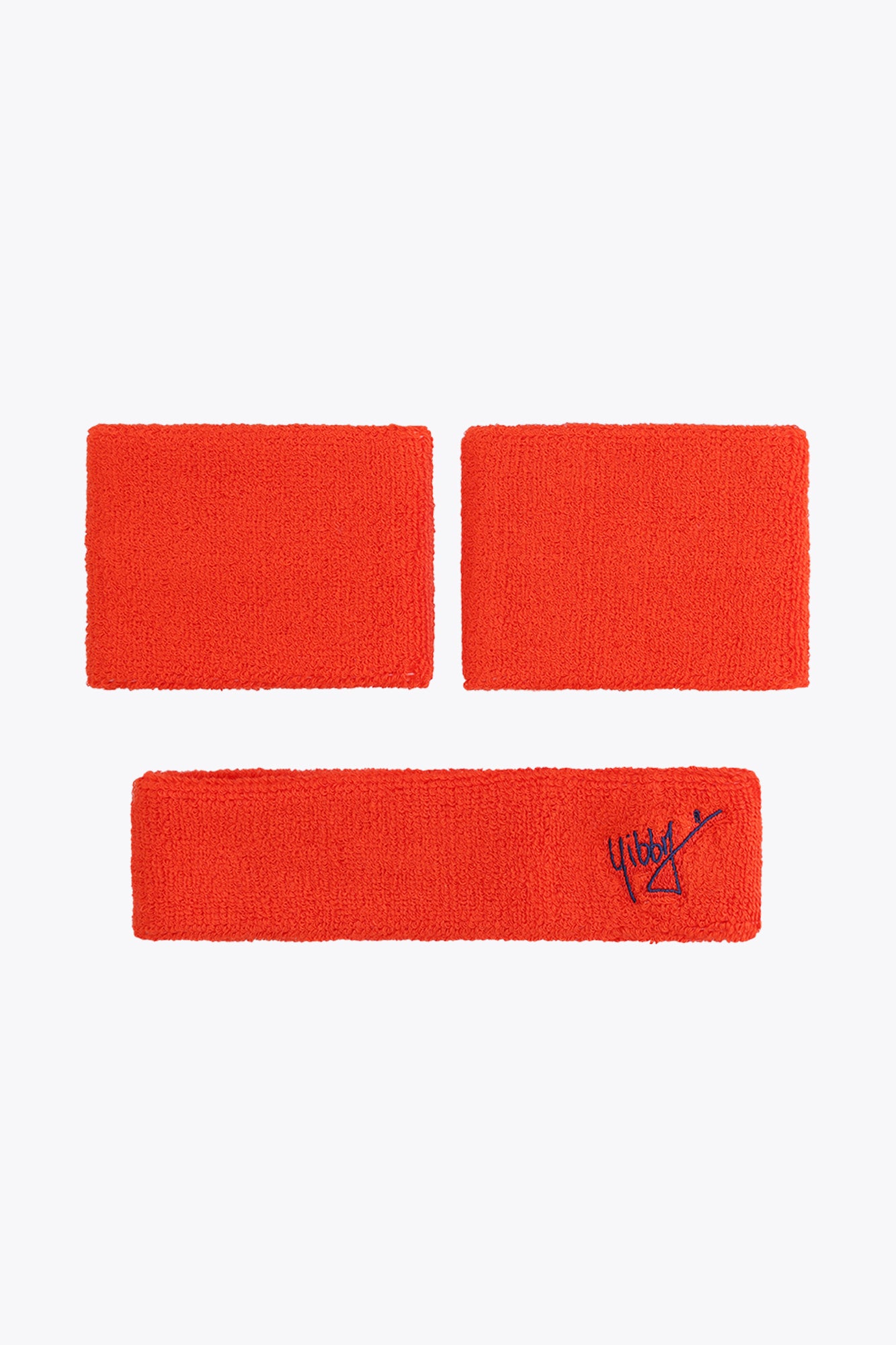 osaka-yibbi-sweatband-set-set-fasce-spugna-arancio-fluo image 2