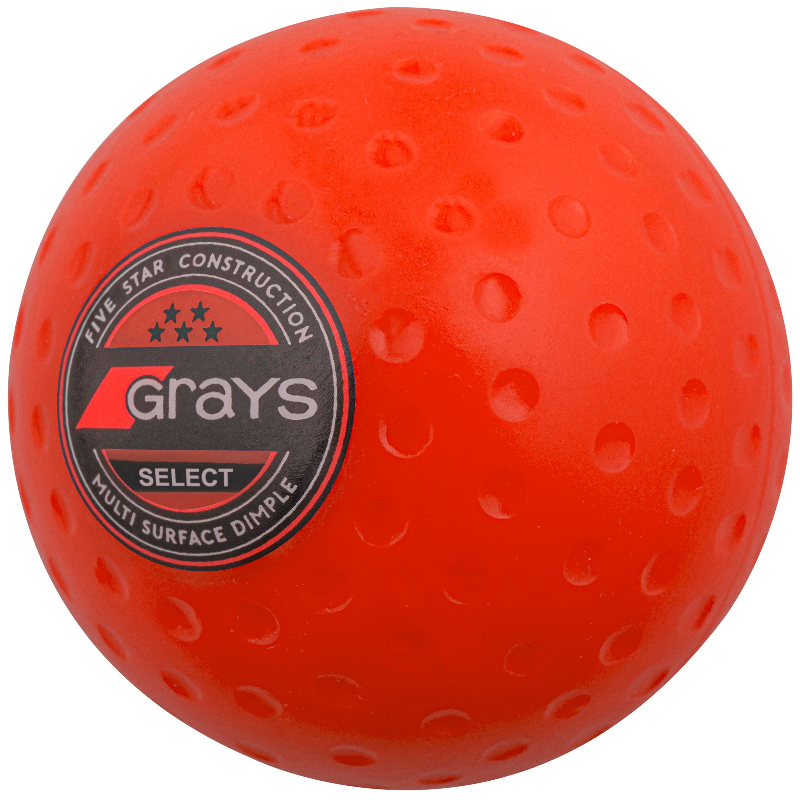 grays-select-pallina-hockey-confezione-da-6-arancione-bianca image 3