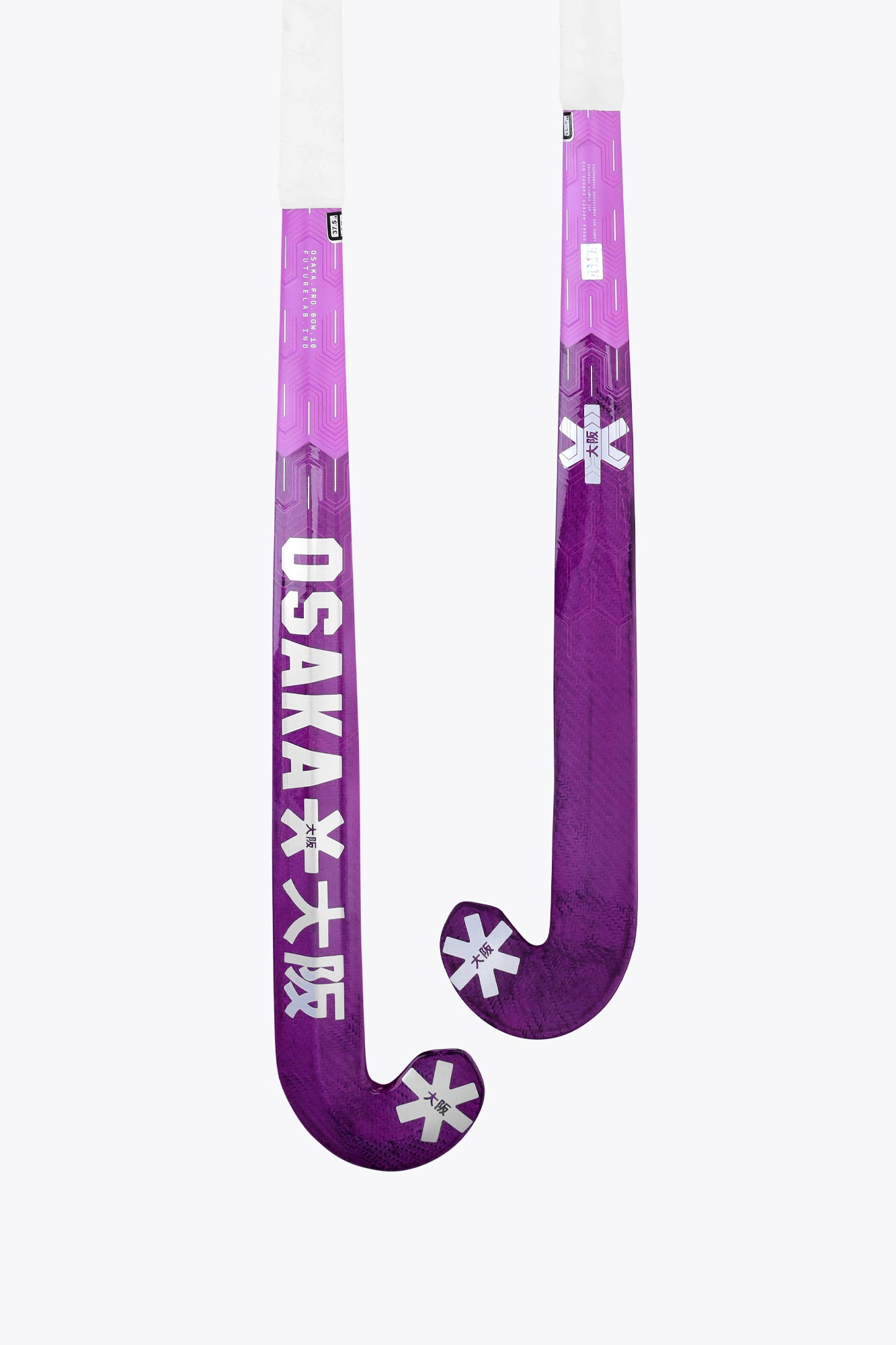 osaka-indoor-hockey-stick-pro-bow-10-futurelab-rose-bud image 1