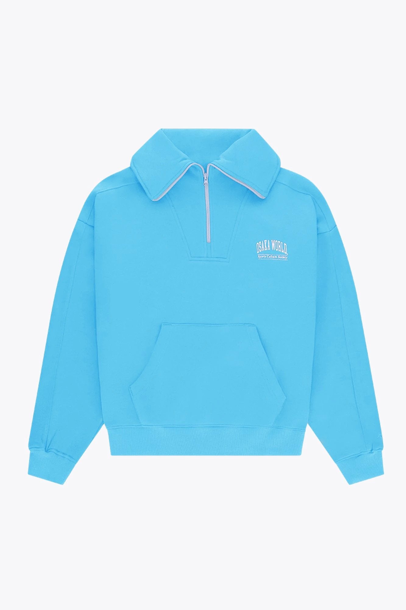 osaka-women-half-zip-sweater-felpa-donna-blue-topaz image 1
