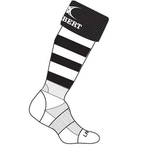 devizes-hockey-club-kryten-ii-calze-bambino-nero-bianco image 1