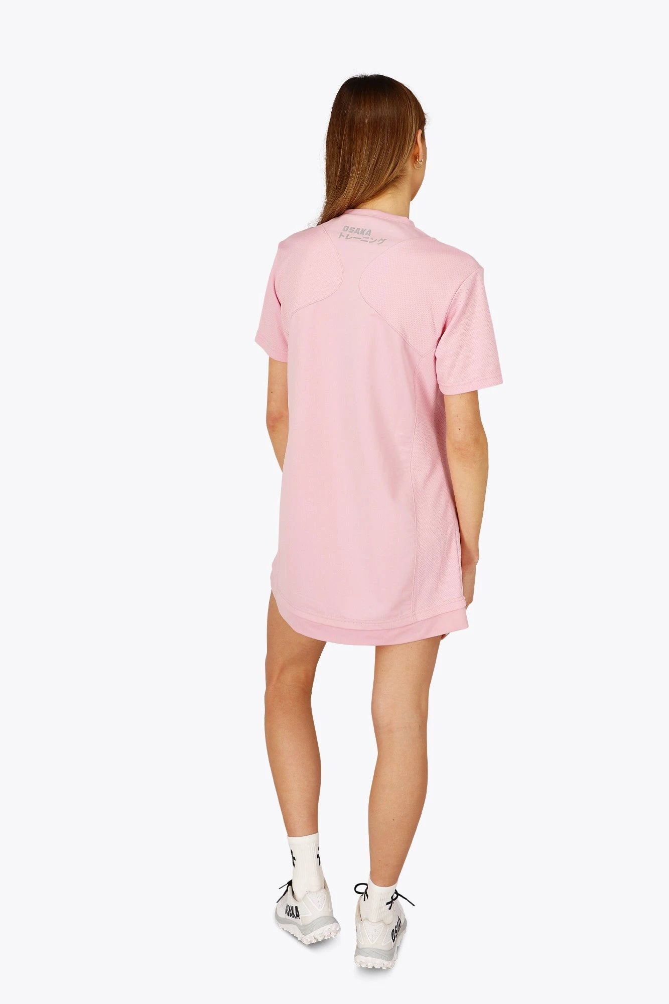 osaka-women-v-neck-tech-dress-abito-tecnico-fondant-pink image 5