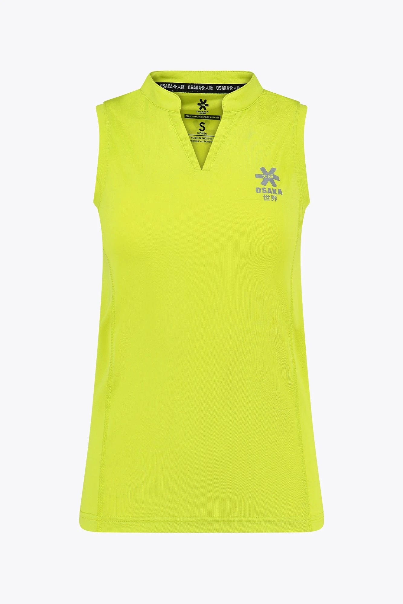 osaka-women-court-tank-top-canotta-sportiva-donna-acid-lime image 1