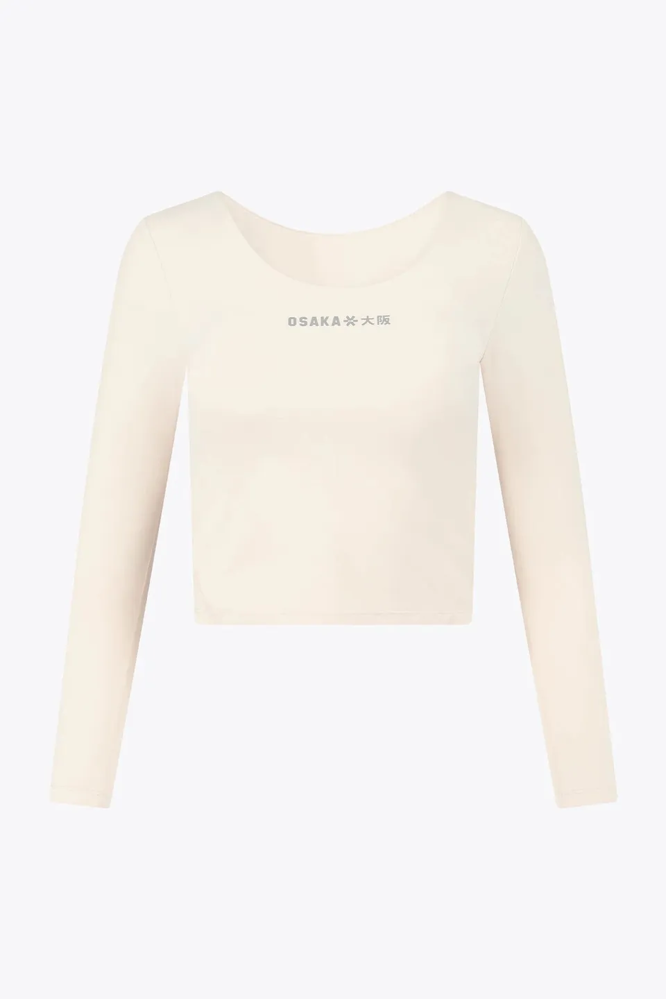osaka-t-shirt-cropped-manica-lunga-donna-ecru image 1