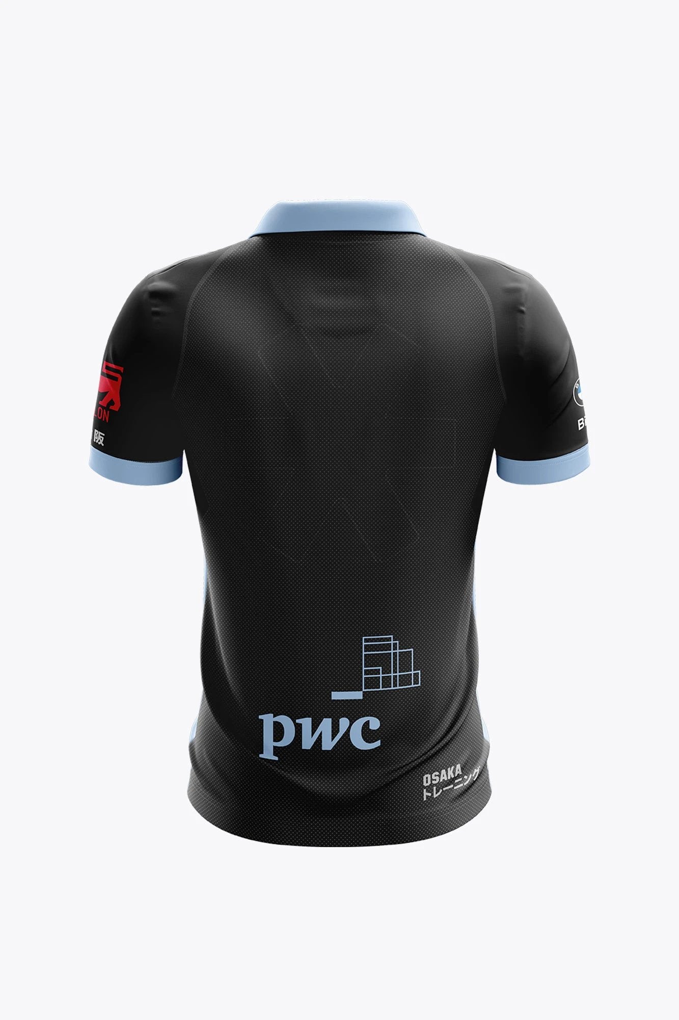 osaka-arlon-women-polo-jersey-nero image 2