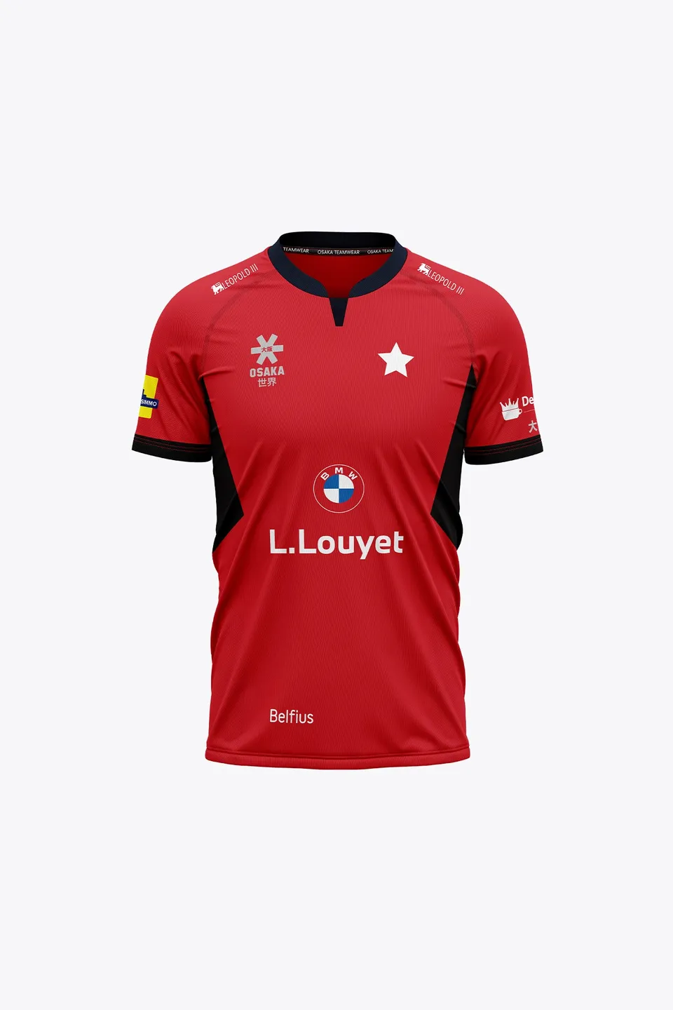 osaka-white-star-kids-jersey-maglia-hockey-bambino-rossa image 1