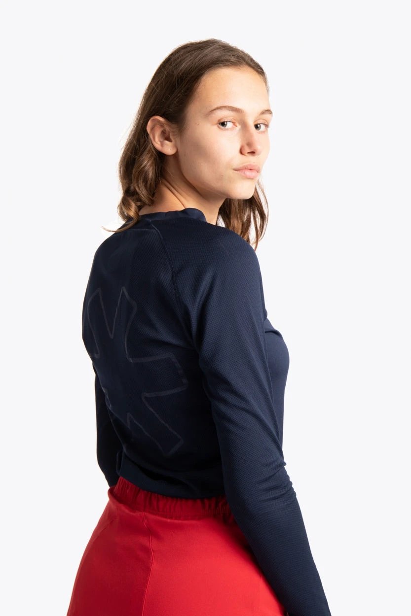osaka-women-training-tee-manica-lunga-blu-navy image 5