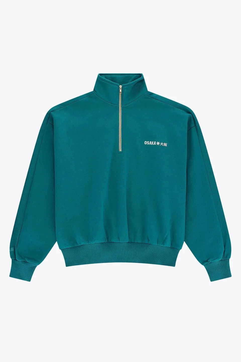 osaka-men-half-zip-sweater-transformative-teal-felpa-uomo image 1
