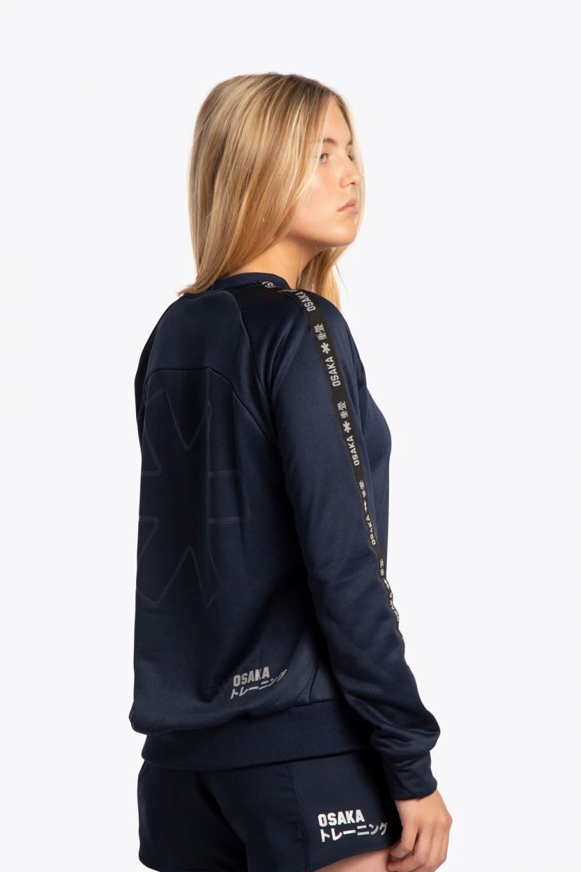 osaka-women-training-sweater-navy-felpa-allenamento-donna-blu-navy image 2