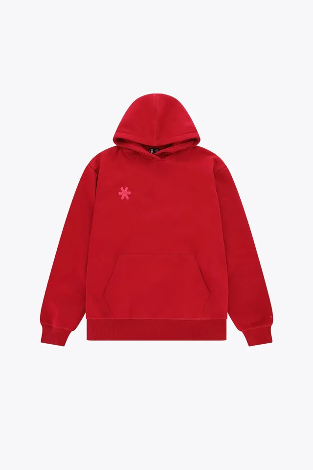 osaka-kids-hoodie-basic-felpa-con-cappuccio-bambino-rossa image 1