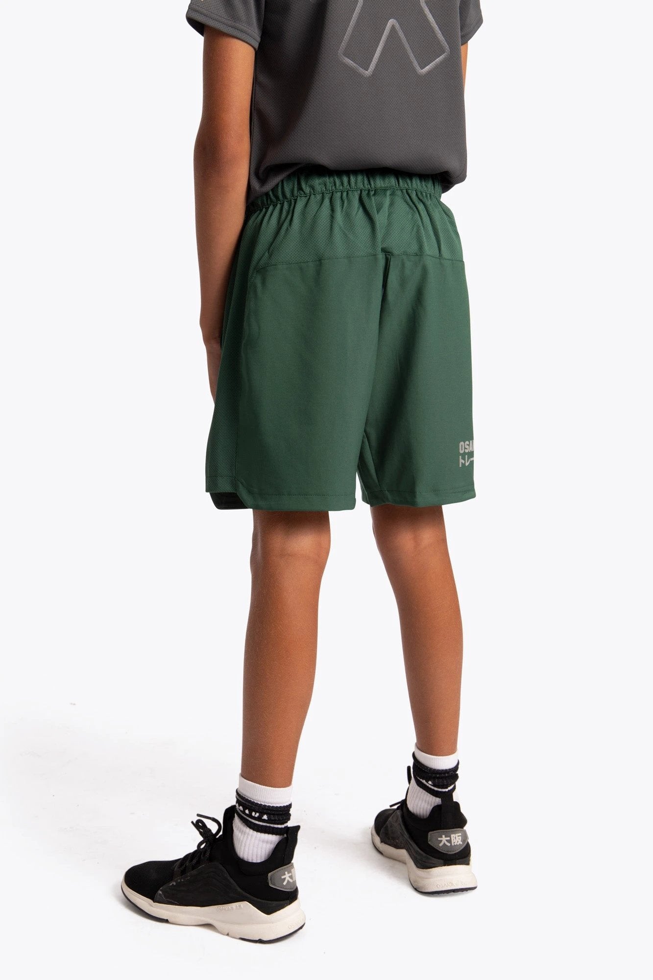 osaka-kids-training-short-pantaloncino-bambino-verde-scuro image 4