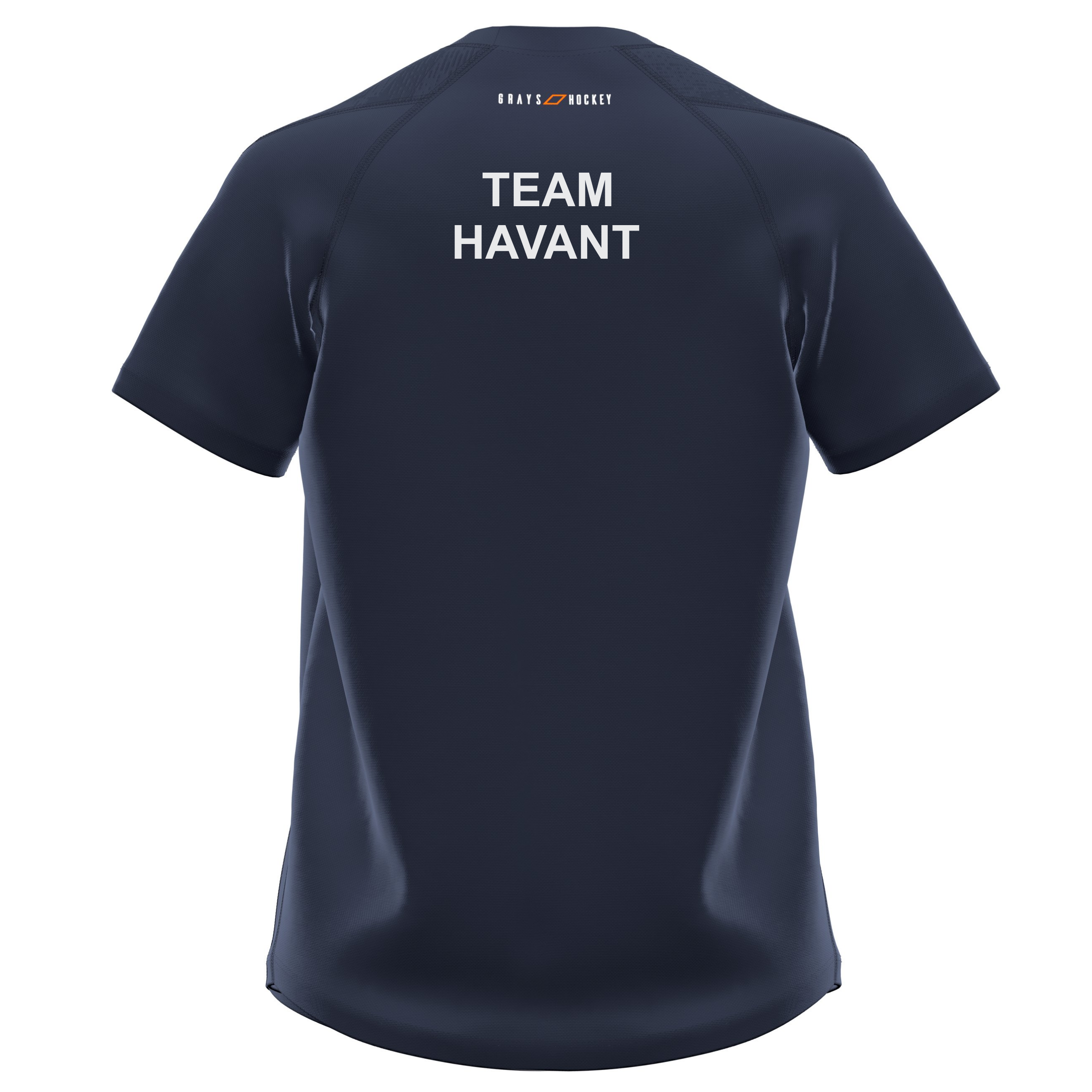 grays-havant-hc-gts-maglia-training-donna-blu-navy-manica-corta image 2