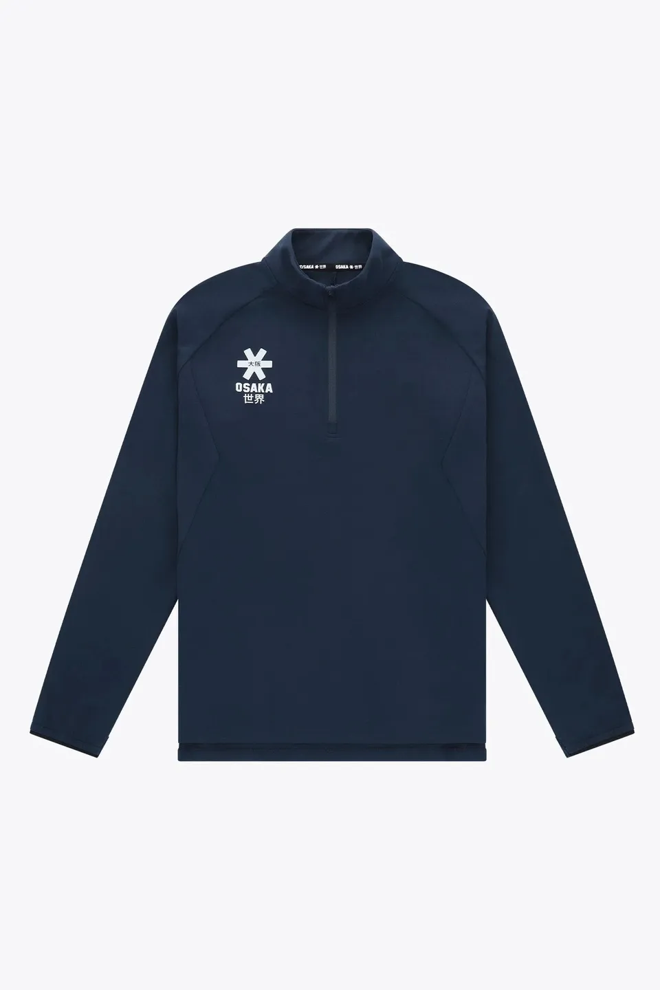 osaka-men-half-zip-sweater-felpa-mezza-zip-navy image 1