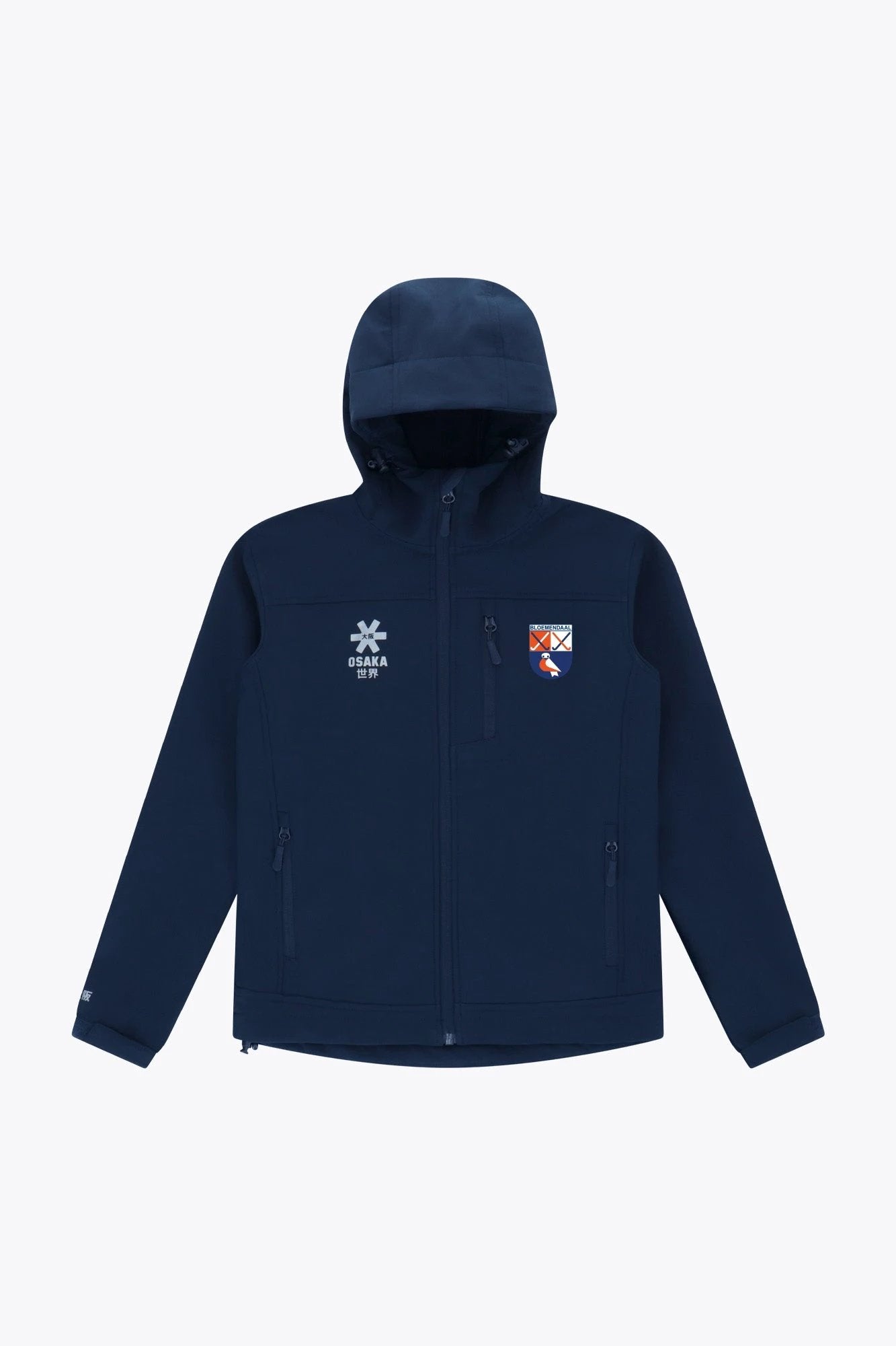 osaka-hc-bloemendaal-giacca-softshell-bambino-navy-con-cappuccio image 1