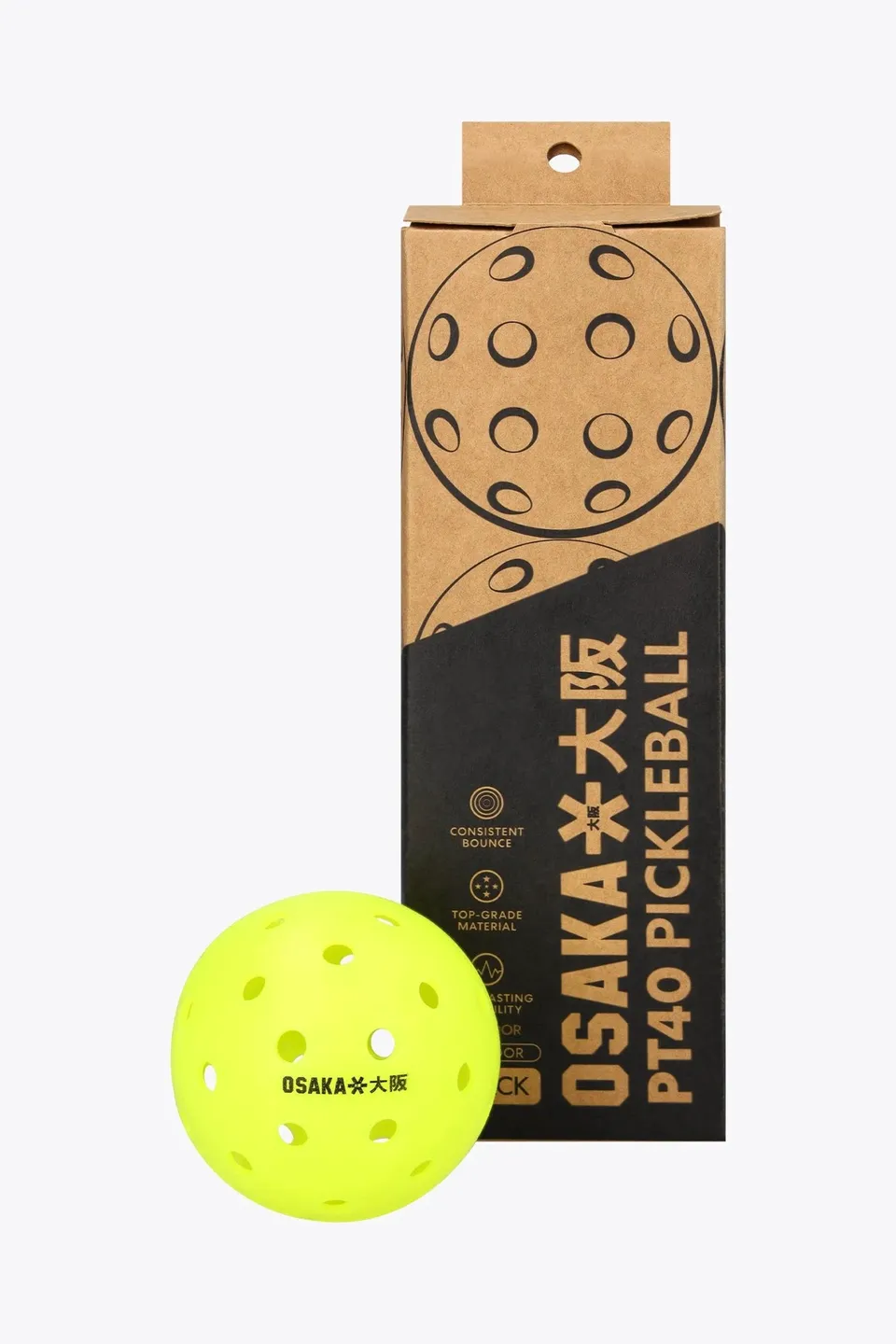osaka-pt40-palline-pickleball-outdoor-giallo-fluo image 1