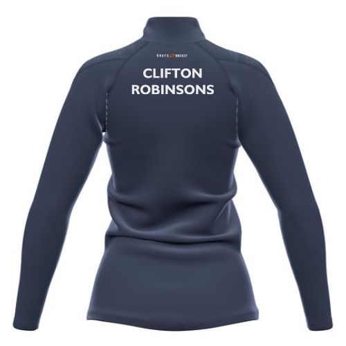 grays-gts-pile-1-4-zip-donna-blu-navy-clifton-robinsons-hc-con-iniziali image 2