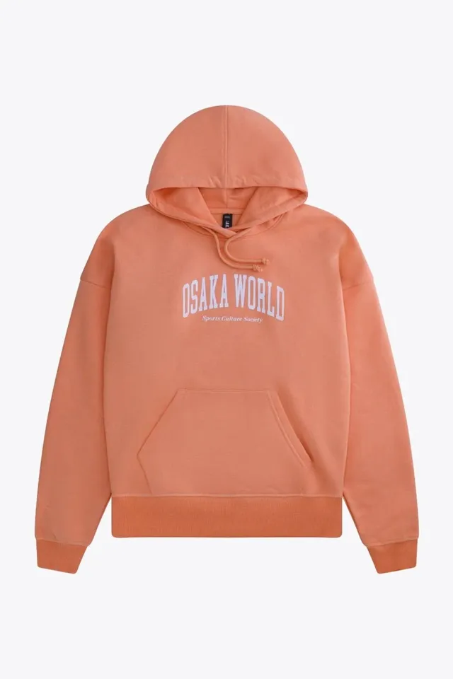osaka-shibui-felpa-hoodie-donna-rosa-peach-oversize image 1