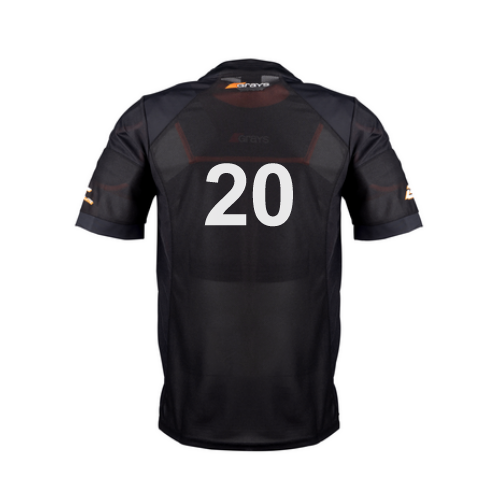 grays-elite-pro-maglia-portiere-hockey-manica-corta-nero-newcastle-medics-senior image 2