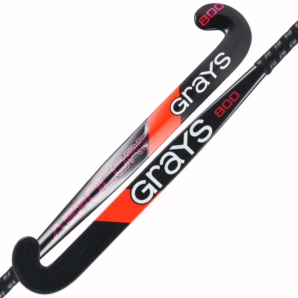 grays-ac800-jumbow-s-mazza-hockey-composita-nera-rossa image 1