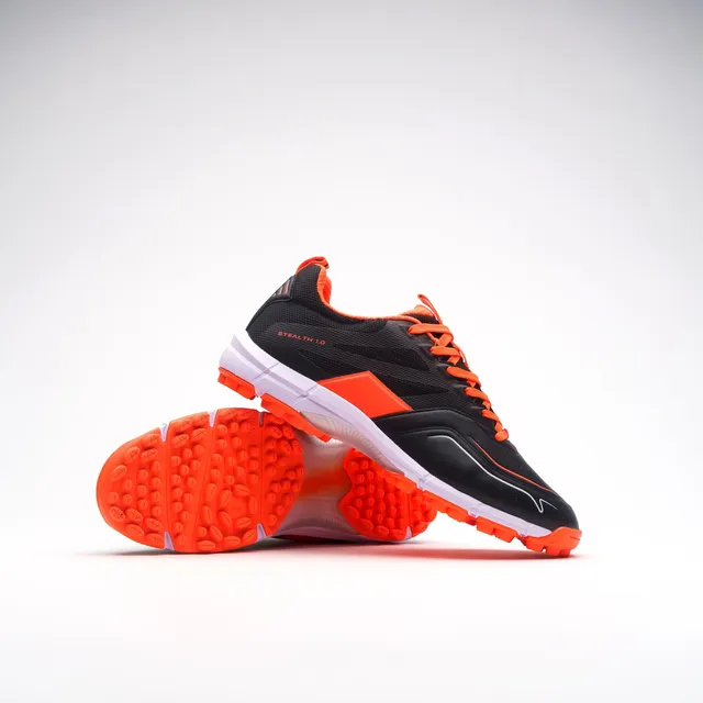 grays-stealth-shoe-scarpa-hockey-nero-arancione image 1