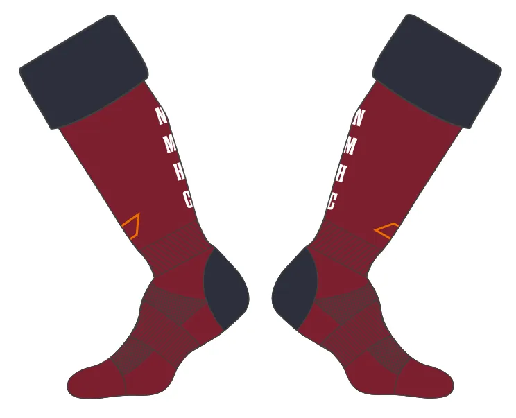 grays-g650-calze-hockey-newcastle-medics-hc-senior-bordeaux-blu-scuro image 1