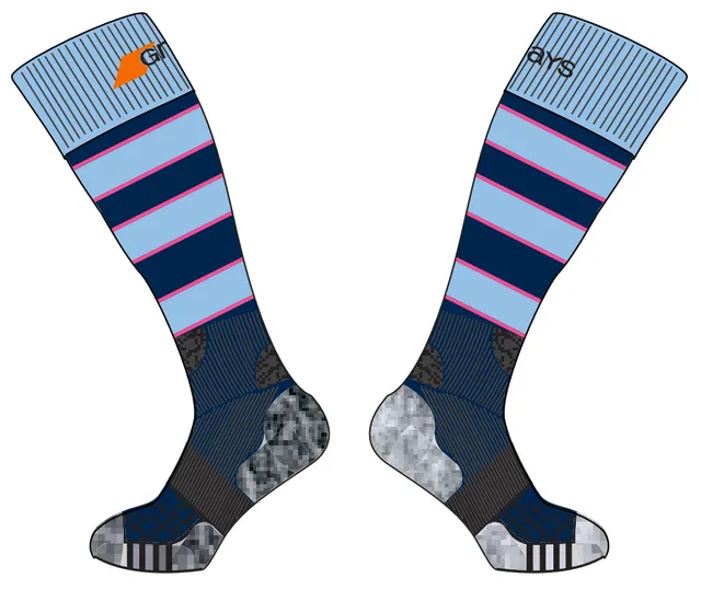 grays-south-saxons-hockey-club-calze-pro-match-adulto-blu-navy-nero image 1