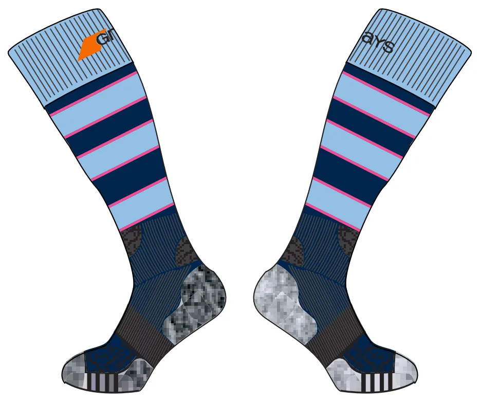 grays-south-saxons-hockey-club-calze-pro-match-adulto-blu-navy-nero image 1