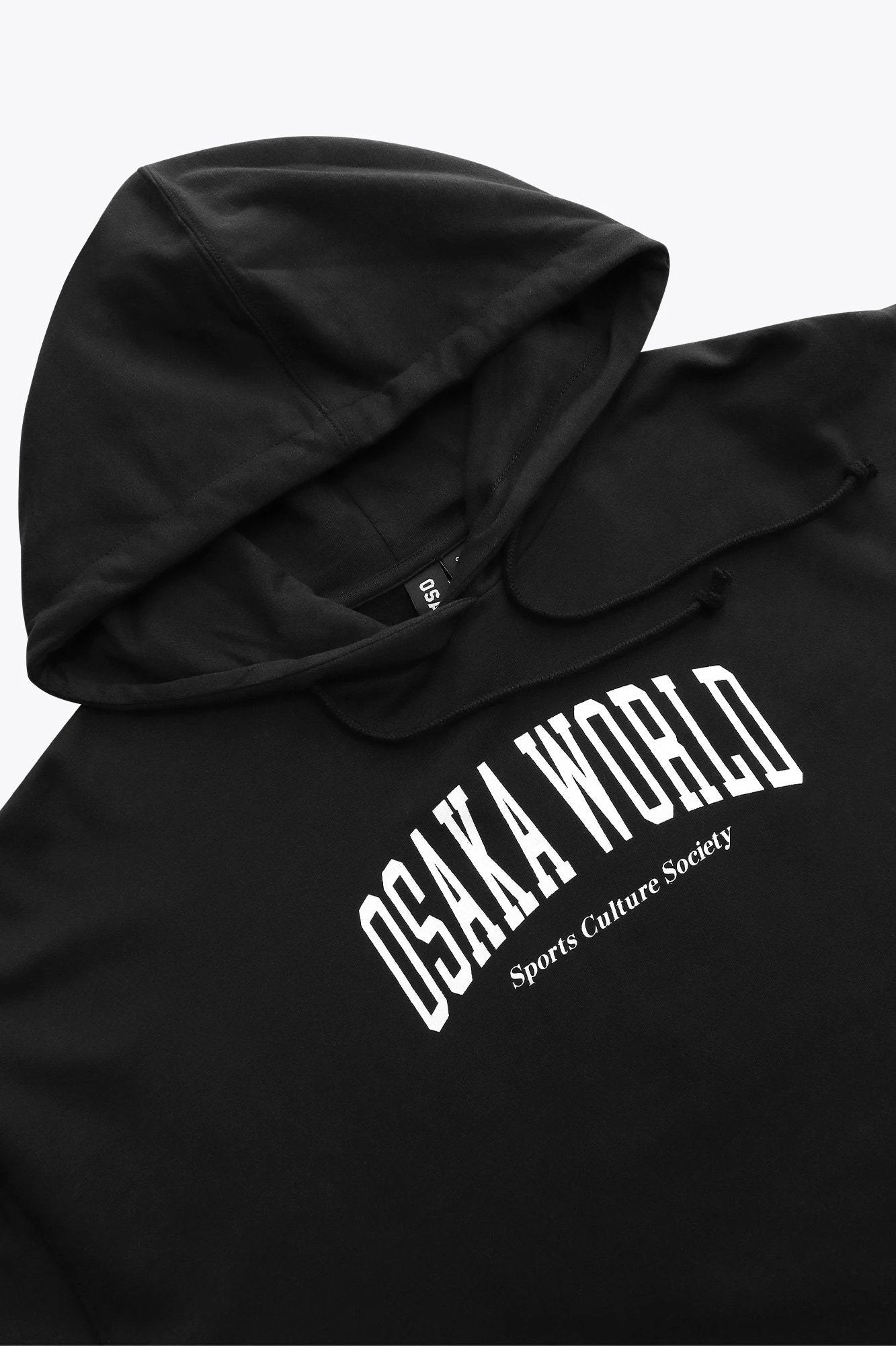 osaka-women-cropped-hoodie-felpa-donna-corta-nera image 7