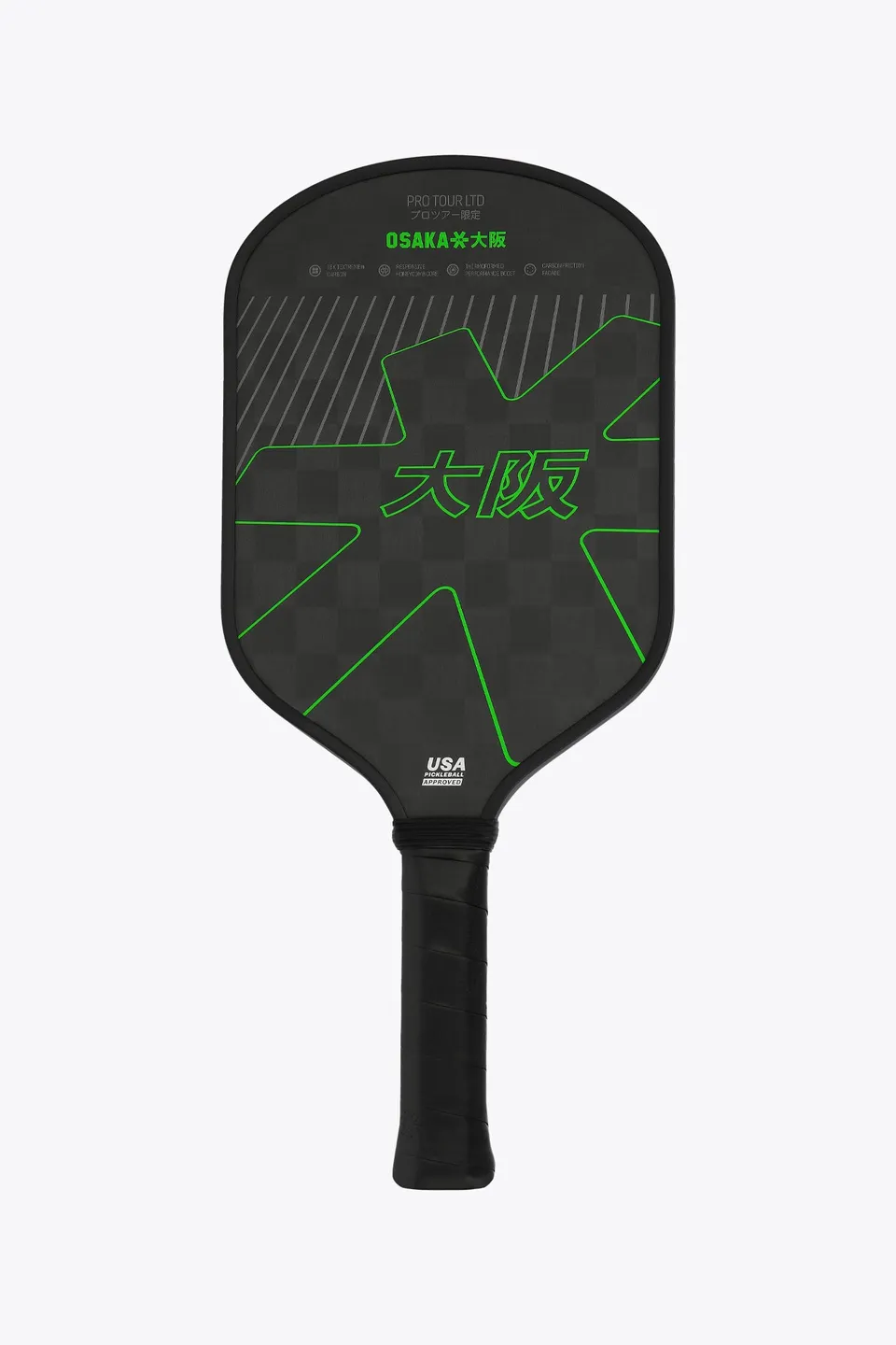 osaka-pro-tour-ltd-racchetta-pickleball-iconic-black image 1