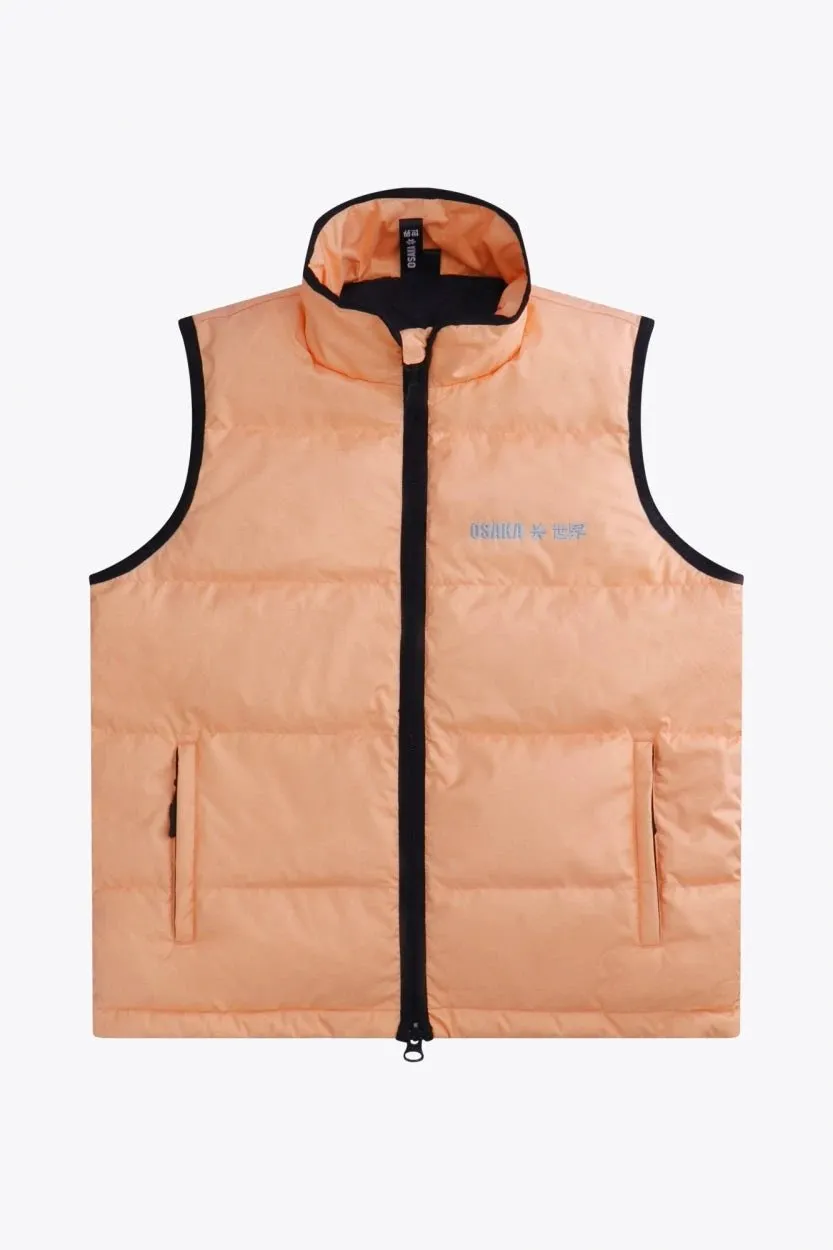 osaka-women-padded-gilet-peach-smanicato-imbottito-donna image 1