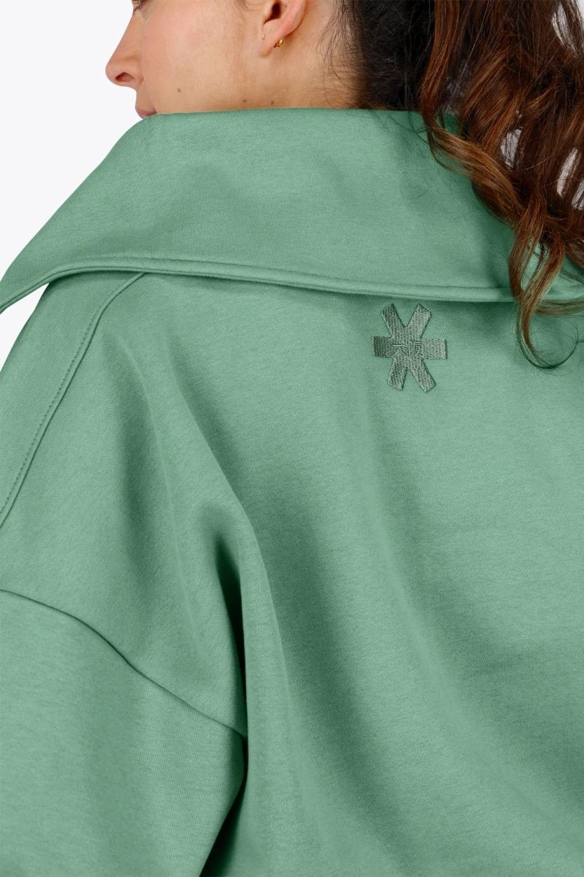 osaka-felpa-mezza-zip-donna-verde-collezione-shibui image 8