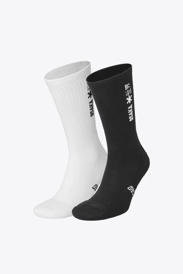 osaka-duo-pack-calzini-sportivi-nero-bianco image 1