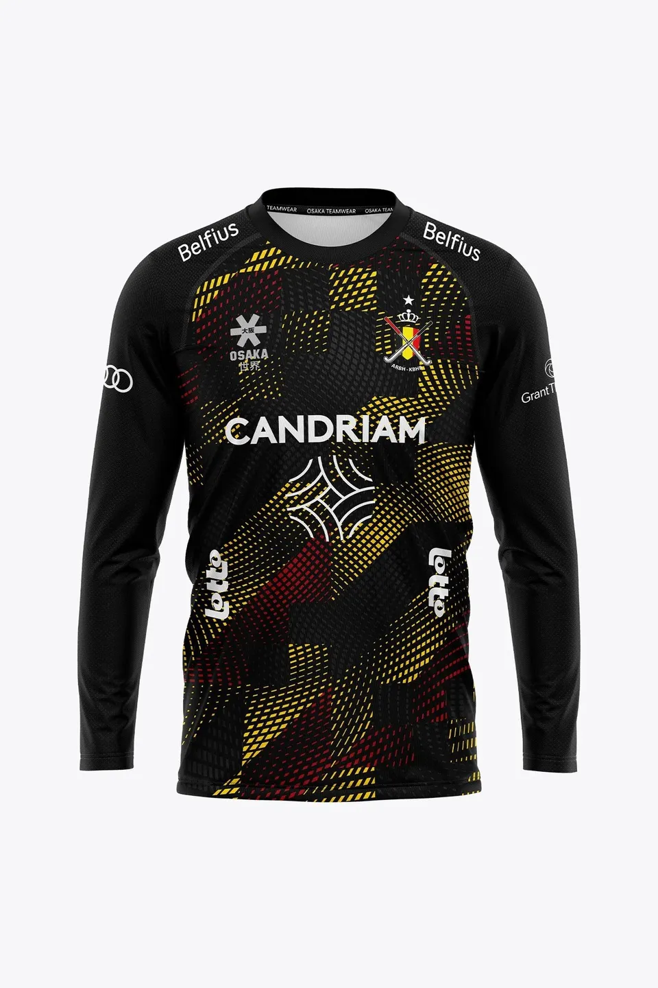 osaka-belgium-goal-keeper-tee-maniche-lunghe-uomo-maglia-portiere-nero image 1