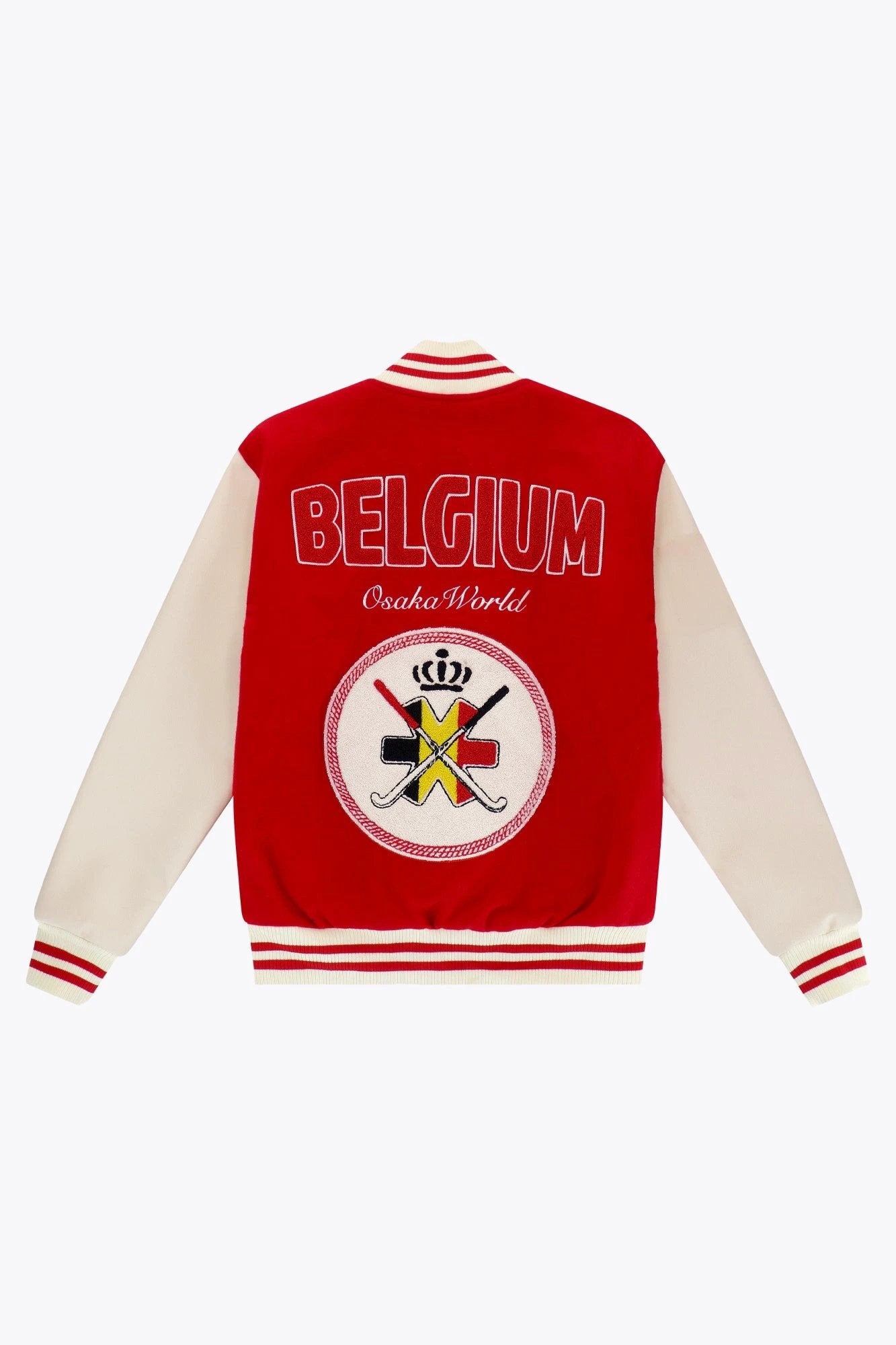 osaka-official-belgium-varsity-jacket-giacca-varsity-red image 2