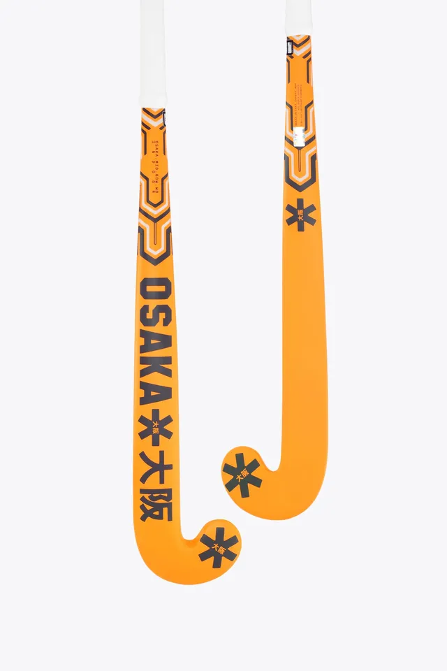 osaka-indoor-hockey-stick-mid-bow-wd-orange-tiger image 1